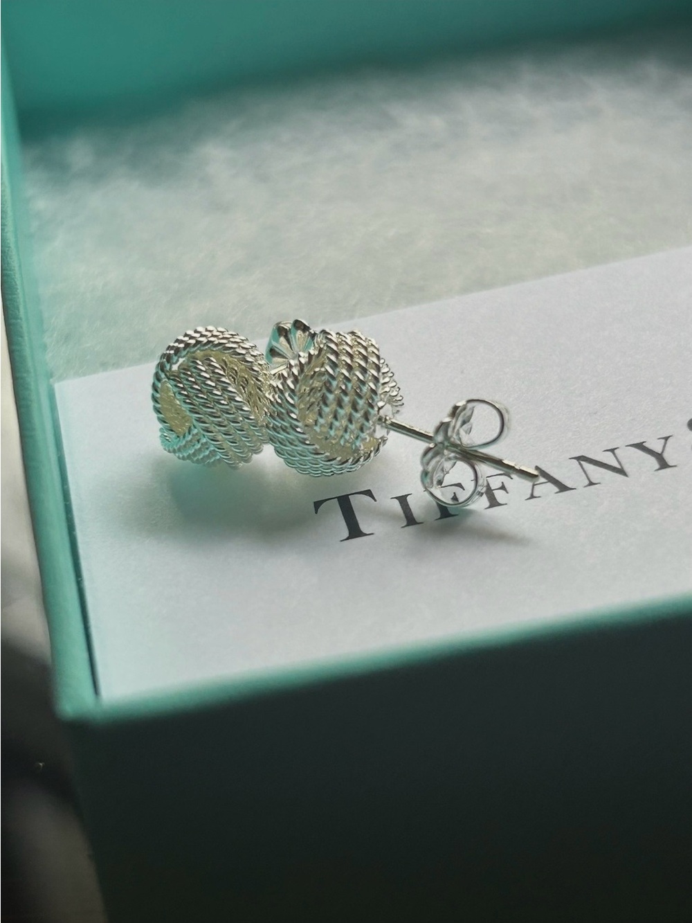 Tiffany & Co. Somerset Twist Knot Earrings - Silver